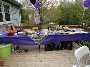The food table